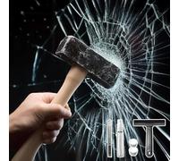 Qualsen 4Mil Vinilo Transparente Adhesivo Seguridad Antirrobo Vinilos para Cristales Inastillable Vinilo para Ventanas Protectora de Vidrio Lámina para Casa 75x200cm