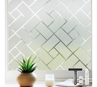 Qualsen Vinilos para Cristales Vinilo Ventana Privacidad Vinilos Ventana Opaco Decorativos Cristales No Adhesión Estática Anti UV para Dormitorio, Cocina Oficina (Blanco, 90x300cm)