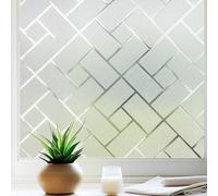 Qualsen Vinilos para Cristales Vinilo Ventana Privacidad Vinilos Ventana Opaco Decorativos Cristales No Adhesión Estática Anti UV para Dormitorio, Cocina Oficina (Blanco, 30x120cm)