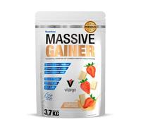 Quamtrax Nutrition - Massive Gainer Premium - 3,7 kg - Chocolate - Alto en calorías, ganancia muscular y recuperación óptima