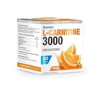 Quamtrax Nutrition - Carnitina 3000 - 20 viales x 25 ml - con sabor a Naranja - Mejora la Energía, Resistencia y Rendimiento