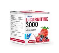 Quamtrax Nutrition - Carnitina 3000-20 viales x 25ml - con sabor a Frutos del Bosque - Mejora la Energía, Resistencia y Rendimiento. (Frutos del Bosque, 25ml)