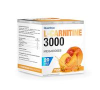 Quamtrax Nutrition - Carnitina 3000-20 viales x 25ml - con sabor a Frutos del Bosque - Mejora la Energía, Resistencia y Rendimiento. (Melocotón, 25ml)