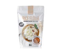 Quamtrax Nutrition - Harina de Arroz - 2 kg - Rica en proteínas, sin gluten y sabor delicioso (2000, Dulce de Leche)