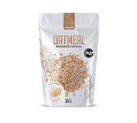 Quamtrax Nutrition - Harina de avena micronizada 0% azúcares añadidos - 2 kg - Chocolate blanco - Energía, proteína y sabor delicioso