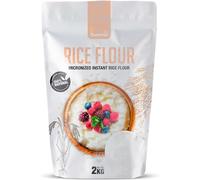 Quamtrax Nutrition - Instant Rice Flour - Harina de Arroz - 2000 gr - con sabor a Strawberry