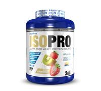 Quamtrax Nutrition - Isopro CFM (Aislado de Proteínas de Suero de Leche) - 2 kg - Sabor Fresa y Kiwi - Alto contenido proteico, rápida absorción y bajo en grasas