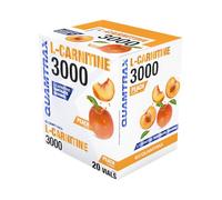 Quamtrax Nutrition - L-Carnitine 3000-20 viales - Quema grasa, energía natural y absorción rápida (20 viales, Melocotón)