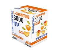 Quamtrax Nutrition - L-Carnitine 3000-20 viales - Quema grasa, energía natural y absorción rápida (20 viales, Naranja)