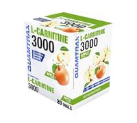 Quamtrax Nutrition - L-Carnitine 3000-20 viales - Quema grasa, energía natural y absorción rápida (20 viales, Manzana)