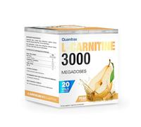 Quamtrax Nutrition - L-Carnitine 3000 (L-Carnitina 3000) - 20 viales - Sabor Pera - Metabolismo de grasas, energía y absorción rápida