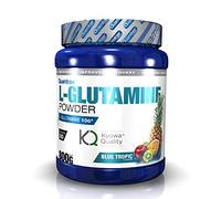 Quamtrax Nutrition - L-Glutamine Powder (L-Glutamina Kyowa®) - 800 g - Sabor Blue Tropic - Recuperación muscular, apoyo inmunológico y apoyo digestivo