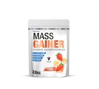 Quamtrax Nutrition - Mass Gainer (Ganador de Masa Muscular) - 2,8 kg - Sabor Fresa y Plátano - Aumento de masa muscular, alto contenido en proteínas y carbohidratos, apoyo en la recuperación