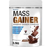 Quamtrax Nutrition - Mass Gainer (Ganador de Masa Muscular) - 5,5 kg - Sabor Chocolate - Aumento de masa muscular, alto contenido en proteínas y carbohidratos, apoyo en la recuperación