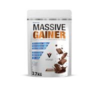 Quamtrax Nutrition - Massive Gainer Premium (Ganador de Masa Muscular) - 3,7 kg - Sabor Chocolate - Ganancia muscular, alto contenido calórico y recuperación