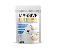Quamtrax Nutrition - Massive Gainer Premium (Ganador de Masa Muscular) - 3,7 kg - Sabor Vainilla - Ganancia muscular, alto contenido calórico y recuperación