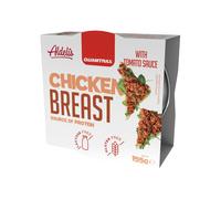 Quamtrax Nutrition - Pechuga de Pollo con Tomate - 155 g - Alta proteína, bajo en grasa y opción saludable.