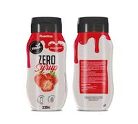Quamtrax Nutrition - Sirope 0% Calorías - 330 ml - Bajo en calorías, sin azúcares añadidos, ideal para postres y batidos (Fresa)