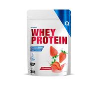 Quamtrax Nutrition - Whey Protein (Proteína de Suero de Leche) - Alto contenido proteico, apoyo en el crecimiento muscular y energía (2 Kg, Fresa)