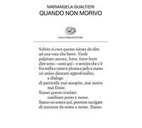 Quando non morivo (Collezione di poesia)