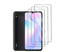 Quanen Electronic Protector de Pantalla para Xiaomi Redmi 9A, [3 Unidades] Cristal Templado para Xiaomi Redmi 9A,Vidrio templado 9H,Sin Burbujas, Alta Definicion,Anti-Arañazos