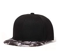 Quanhaigou Gorra de béisbol con diseño de calavera, unisex, con visera plana - - talla única