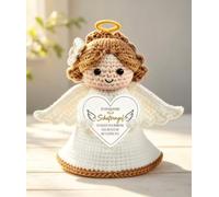 QUANMAITONG Ángel de la guarda amuleto de la suerte bautizo regalo Pocket Hug,Mutmacher regalo buena recuperación regalos para mujeres, niñas, hombres, novia