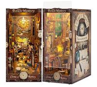 Quanquer Kit de libro Nook para bricolaje, con protección contra el polvo y luz LED, libro de madera 3D, rompecabezas de madera 3D, casa de muñecas, Navidad, Halloween, cumpleaños, ideas para 14 años