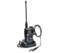 QUANSHENG UV-5R Plus Walkie Talkie de largo alcance con cable de programación VHF UHF 200 Canales Radio Portátil Recargable Profesional AM/FM/DTMF, VOX, Replicación de frecuencia, NOAA Tiempo