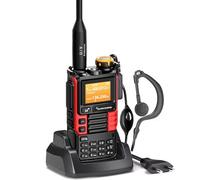 Quansheng UVK5(99) Am/FM/DTMF Walkie-Talkie Walkie-Talkie NOAA Weather Forecast with Flash Copy Frequency Tpye-C LCD Display for Hiking Camping Travel Two-Way Radio (Red)