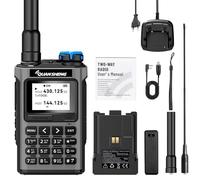 QUANSHENG Walkie-Talkie UV-K1 Radio de mano Ham Radio, Air Band Receive 50-600MHz, Wireless Copy, One Key Frequency Match, Type-C Charging, NOAA Weather, 200 canales, VOX, radio portátil de dos vías