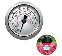 Quantfire- Termómetro de repuesto actualizado para Kamado Joe JR, medidor de temperatura de parrilla de 2,5" de repuesto para accesorios Kamado Joe de 150 a 900 °F con lente de vidrio resistente al ag