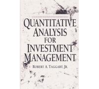 Quantitative Analysis for Investment Management