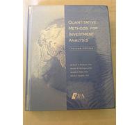 Quantitative Methods For Investment Analysis