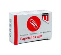 Quantore Clip de papel R2 32 mm corto - 100 piezas acero oficina