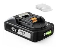 Quantrex Batería de repuesto para Makita BL1860B BL1850B BL1840B BL1840B BL1830B BL1820B BL1815N de ion de litio, con indicador de combustible y cubierta de protección de la batería