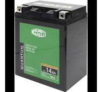 Quantum Energy Batería Magneti Marelli para motocicletas y scooters, 14 Ah, 12 V, 185 A, sellada, tecnología AGM, polo positivo izquierdo