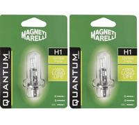 Quantum Energy Bombilla Magneti Marelli H1 de larga duración para coche individual, 12 V, 55 W, conexión P14.5s (Paquete de 2)