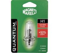 Quantum Energy Bombilla Magneti Marelli H1 para coche individual, +50% de luz, 12 V, 55 W, conexión P14.5s