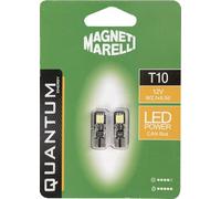 Quantum Energy Par de 2 bombillas LED Magneti Marelli T10 para coche, 12 V, conexión W2,1x9,5D