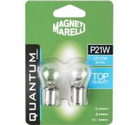 Quantum Energy Par de bombillas Magneti Marelli P21W para coche de 12 V y 21 W, casquillo BA15s