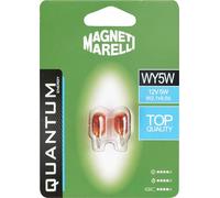 Magneti Marelli 070.0000009490 WY5W - Par de Bombillas para Coche de Cristal, 12 V, 5 W, Casquillo W2,1X9,5d
