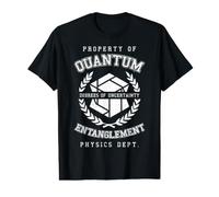 Quantum Entanglement Funny Vintage Física Varsity Science Camiseta gráfica económica