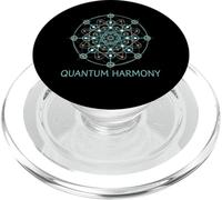 Quantum Harmony Geométrico Ciencia Qubit Mandala Gráfico PopSockets PopGrip para MagSafe