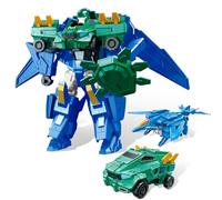 QUANTUM HEROES DINOSTER 2-en-1 Zeta Beast - Vehículo + Jet en Robot, 5+