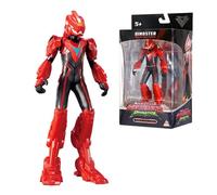 Quantum Heroes DINOSTER Figura de acción Dinosaurio Lucio, 15 cm, Figura de acción Infantil para niños y niñas de 5 6 7 8 9 10 años, Rojo
