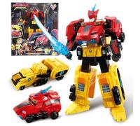 Quantum Heroes DINOSTER Robot Transforming 2 en 1 Raptor Tron 19cm