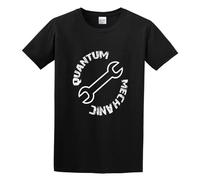 Quantum Mechanic Unisex 100% Cotton Short-Sleeve T-Shirts Black M