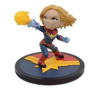Quantum Mechanix Captain Marvel Q-Fig Diorama Standard, Red, Blue, Yellow, One-S
