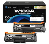 Quark 139A W1390A Tóner (con Chip ) Compatible con HP 139A 139X W1390A W1390X Cartucho de Tóner para HP LaserJet Pro 3002dw 3002dn 3002 MFP 3102fdn 3102fdw 3102 (2 Negros)